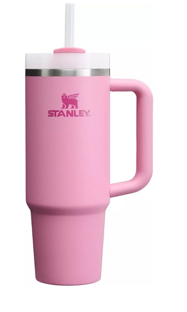 Stainless Steel Tumbler with Handle & Straw - Image 5