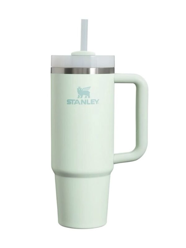 Stainless Steel Tumbler with Handle & Straw - Image 2